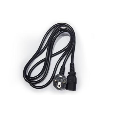 China Computer Factory Discount Direct Sales 3 Pin PC Cable Eu Power Cord PVC Power Cords For Computer for sale