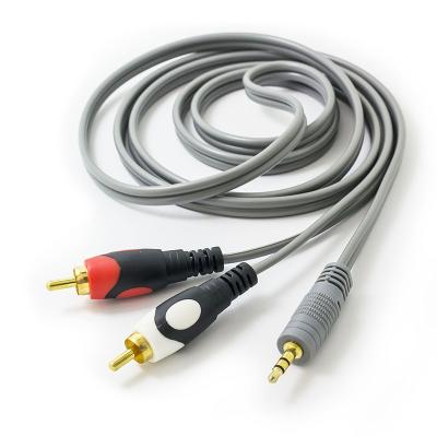 China COMPUTER 1.5M 3.5mm to AUX cord. RCA Y Adapter 2RCA Audio Auxiliary Stereo Splitter Cable For Smartphone for sale