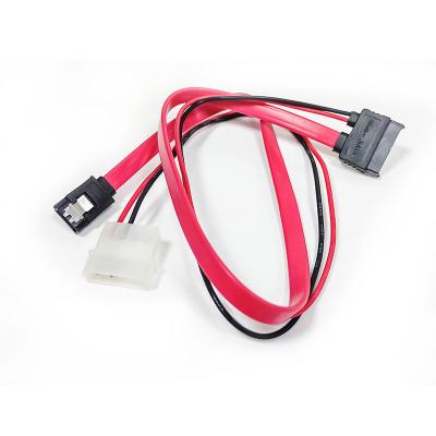 China COMPUTER SATA 3G Data Cable SATA Power 2-in-1 LP4 IDE Extension Cable to SATA 15P Female with Serial ATA II 7 Pin Female for sale