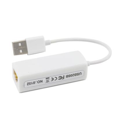 China LAPTOP USB 2.0 to 10/100 Network RJ45 Lan Ethernet Female Wired Cable Lan Adapter 10/100M USB 2.0 Ethernet Adapter for sale