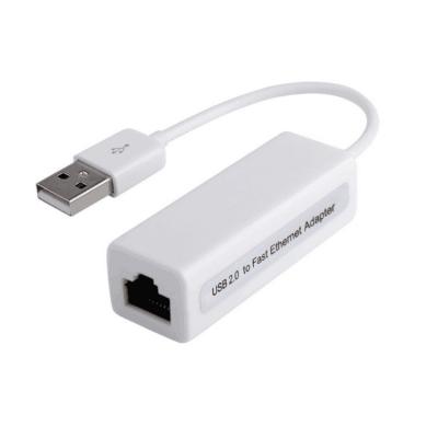 China LAPTOP 10/100m USB 2.0 Ethernet Adapter Cable Converter USB to LAN RJ45 Adapter Network Card for sale