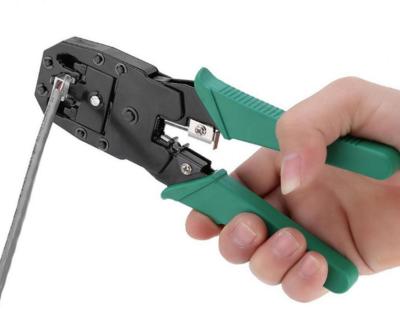 China OB-315 Crimping Tool With Wire Stripper All In One Cable And 8P8C Crimp Network Telephone Cable OB-315 for sale