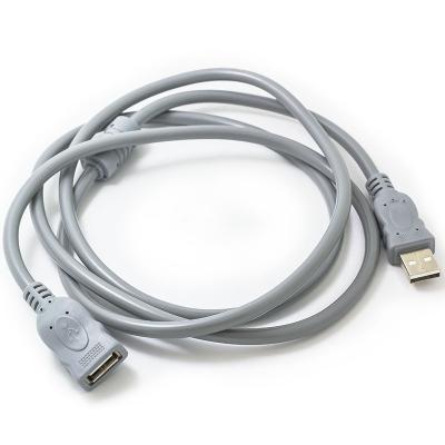 China Extended Computer Gray USB 2.0 Cable Male To Famale Copper Wire USB Extension For Computer Lap Top for sale