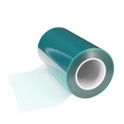 China Anti UV Green Color Window Temporary PE Plastic Film Anti Scratch Protection Roll For Glasses for sale