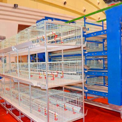 China Fully Automatic Poultry Farms H Type Battery Installation Egg Layer Chicken Cages for sale