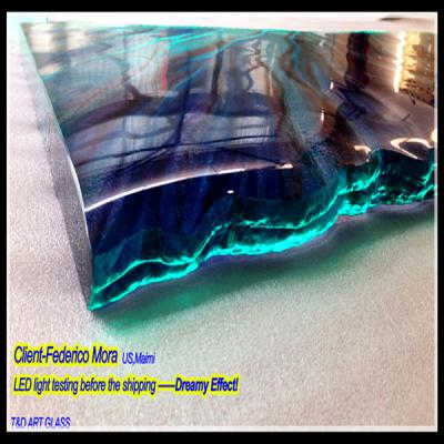 China Enticing you to feel a cooler RGB LED light bar glass countertops for sale