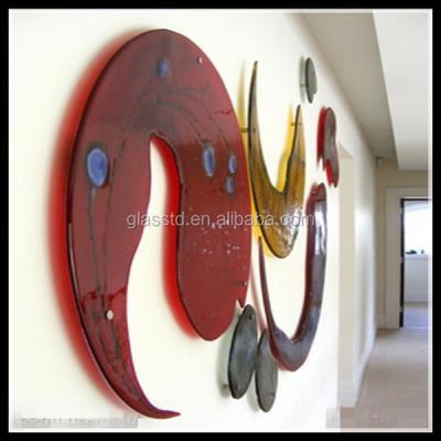 China Making you feel more new fashion design hand blown glass wall art for sale