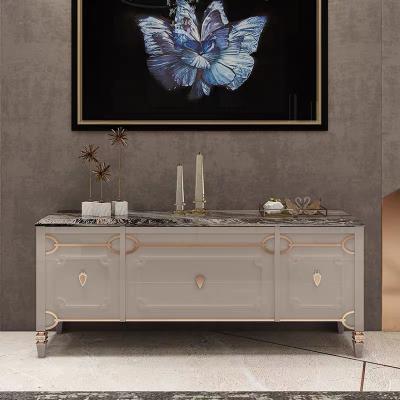 China Can Be Customized Luxury Hallway Furniture Console Table Top Selling 2 Meters Long Wooden Console Table With Doors for sale