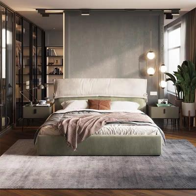 China Can be custsomized American style bedroom furniture sleeper soft recessed bed home furniture solid wood and upholstery luxury, wall bed 1 set modern for sale