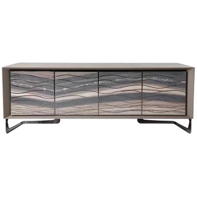 China Adjustable Luxury Modern Side Cabinet Gray Sideboard (Size) for Dining Room for sale