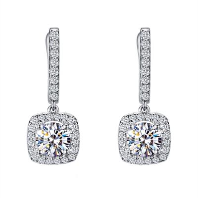 China FASHIONABLE hot selling ladies micro inlaid zircon earrings earrings wholesale for sale