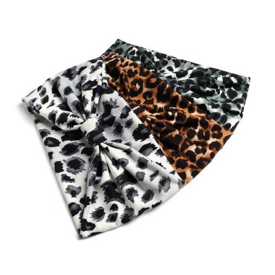 China Fashion Bohemia Cotton Leopard Print Headwraps Hair Bands Women Wide Headwrap Womens Headpiece Hairbands Hangers Hair Accessories for sale