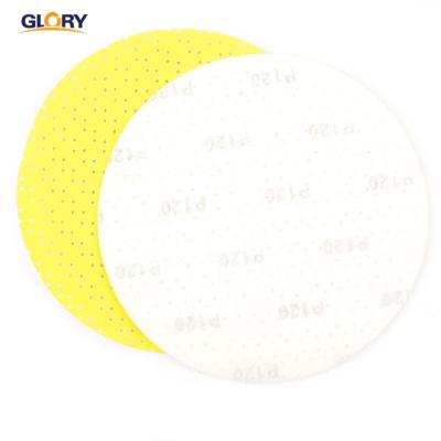 China GLORY 225mm Multi Holes White Aluminum Abrasive Hook And Loop Disc Sanding Drywall 225mm for sale