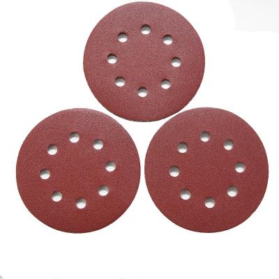 China Factory and Loop 150mm Aluminum Disc Car Hook Grinding Polishing Sanding Disc for sale