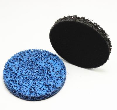 China GLORY Blue Poly Abrasive Color Hook & Loop Tape Disc 2