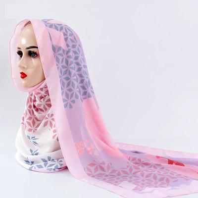 China Chiffon Amazon Hot Selling High Quality Fashion Modern Floral Printed Wholesale Women Hijab for sale