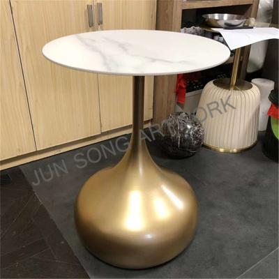 China JS C13 Artificial Stone Restaurant Table Series Living Room Movable Furniture Popular Artistic Side Table for sale