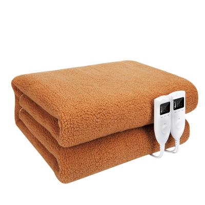 China Intelligentconstant heating temperature overheat protection system electric control blanket 1.8*1.5m double wool can be washed for sale