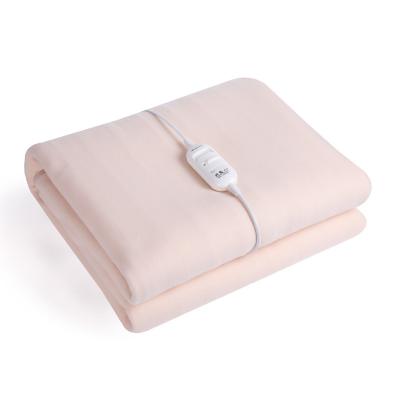 China Double Heat Protection Single Person Fleece Electric Heating Blanket With 2 Setting Controller 1.5*0.8/1.5*1.2/2*1.8m for sale