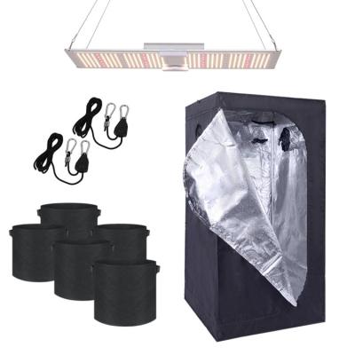 China Easily Assembled 600D Mylar Indoor Hydroponic Grow Room For Grow Light And Growing Plant With Observation And Floor Tray For Indoor Plant Growing for sale