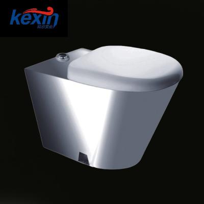 China Wash Down One Piece Bathroom Double-Flow Toilet Bowl Commercial Prison WC Used Toilet for sale