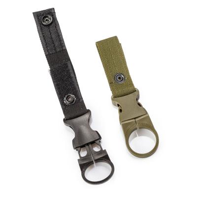 China Durable Molle Outdoor Tactical Nylon Buckle Outdoor Stud Buckle Water Bottle Lock with Key Chain Key Hanging Hook for sale