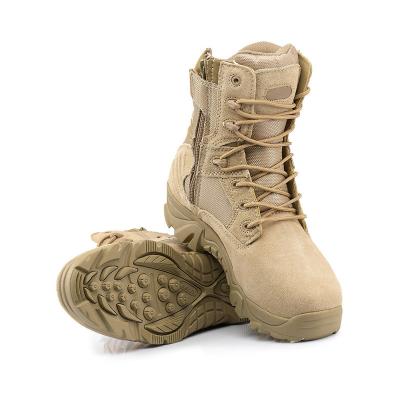 China Outdoor Tactical Outdoor Tactical Boots Durable Special Forces Men Combat High Top Boots Leather Desert Hunting Mountain Hiking Boots for sale