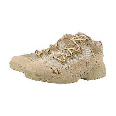 China Outdoor Tactical Boots Durable Special Forces Men Combat Boots Low Top Leather Desert Hunting Mountaineering Hiking Boots for sale