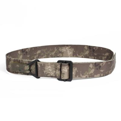 China Tactical Outdoor Outdoor Tactical Belt Durable Mission With Camouflage Hunting Triangle Buckle Double-Layer Convenient Air Rescue Belt for sale