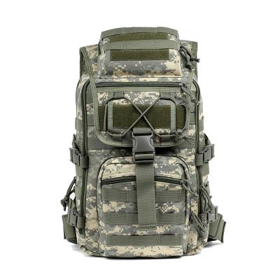 China Outdoor Sports Triple Pocket Tactical Rucksack Training Backpack Waterproof Camping Mountain Riding Bag for sale