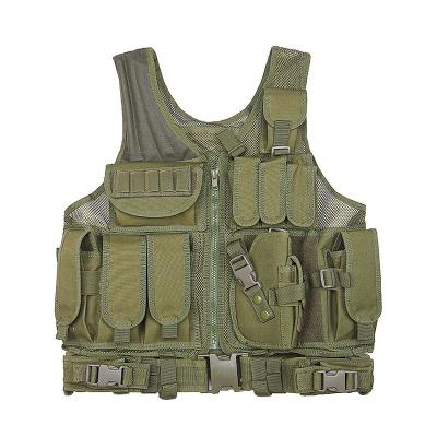 China Custom Outdoor Camouflage Adjustable Tactical Vest MOLLE Tactical Vest Multifunctional CS Training Suit Equipment for sale