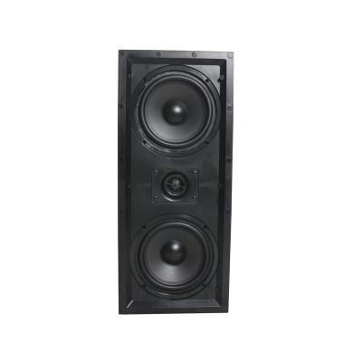 China 50W Edgeless 8 Ohm In-Wall Speaker High Performance With Crossover PA Speaker 345x158x75mm for sale