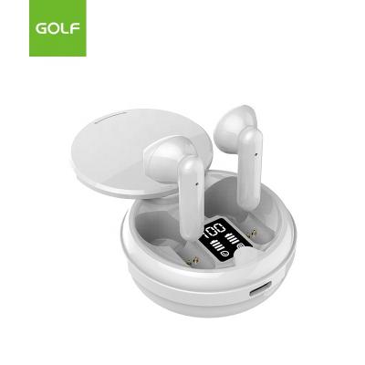 China OEM GOLF In-Ear Digital Display Wireless Headset Factory Short Range TWS High Quality Portable Interconnect Earphone Radio for sale