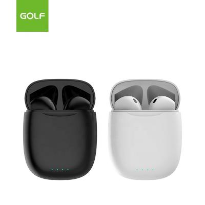 China In-Ear TWS Short-Ring Custom Earbuds Logo Stereo Wireless Earphone For Wireless Boat GOLF Headphone Interconnect Earbuds Manufacture Phone for sale