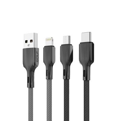 China MP3/MP4 player fast charging USB cable at IOS fast zinc alloy strongest wire promotion price IPX 3A charging power connector data transmission for sale