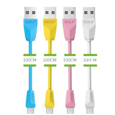 China MP3/MP4 player USB colorful cable at factory price cheap strongest multi color pvc wire data transmission connector micro stable power charging for sale