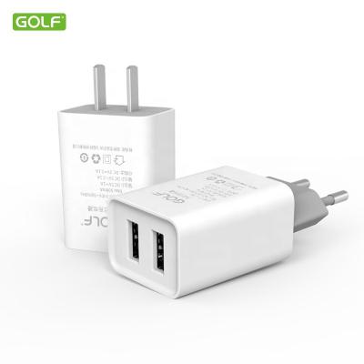 China Universal Mobile Phone Travel Wall Charger Electronics Consumer Factory Price Dual USB Phone Wall Charger Best Selling for sale