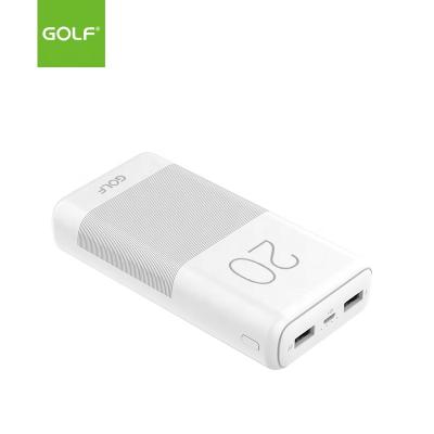 China Factory price 20000mAh dual USB powerbank fast charging high capacity with dual USB output charger 20000mAh electronic mobile power bank for sale