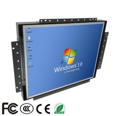 China O monitor do tela táctil do quadro aberto de 10 pontos Ruggedized indica o alojamento acrílico à venda