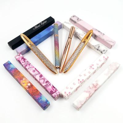 China Newest Waterproof Smooth Sticky Liquid Tube Waterproof Rose Gold Eyeliner Wick Glue Eyelash Pen Eyeliner Pen for sale