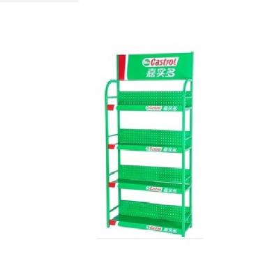 China Universal Metal Supermarket Rack Corn Oil Cooking Palm Oil Frying Oil Display Rack 40KG/layer for sale