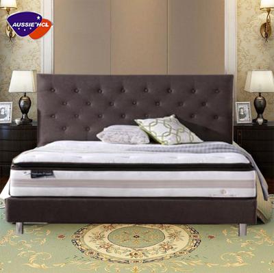 China Waterproof Sleeping Mattress Cover Protector Pocket Spring Gel Memory Foam Mattress King Twin Queen Size Good Hypoallergenic Hybrid Double for sale