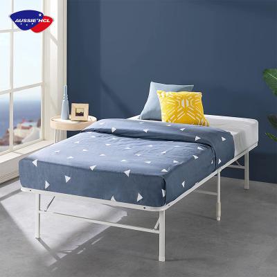 China Premium Double Size Metal Bed Frame Mattress Base Storage Twin Hotel Platform Sturdy Base for sale