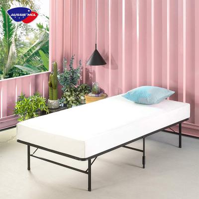 China Wholesale Foldable Modern Single Size Hotel Platform Metal Bed Frame Frame Mattress Foundation for sale