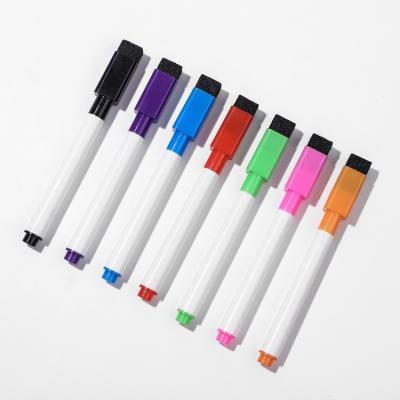 China Custom Color White Board Cheap Washable Painting / Drawing Marker Pen With Sponge Eraser for sale