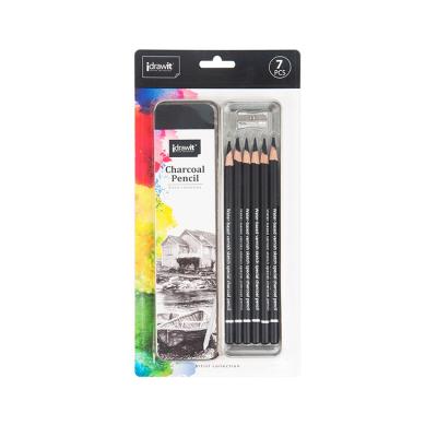 China office & LANGTERM Logo Drawing Graphic Wooden Pencil Custom Wholesale 6 PCS School/Blister Card Kit for Artist Sketching Student for sale