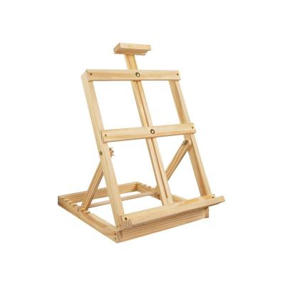 China Easel Manufacturer Direct Sales Wooden Artist Painting Table Top Painting Easels Stand for sale