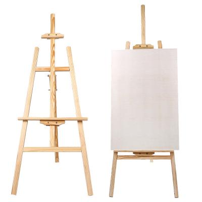 China Wholesale Easel Painting Customized 1.5m Large Studio Wooden Professional Art Easel Stand For Artist Painting for sale