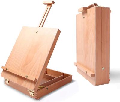 China High Quality Wooden Artist Painting Easel Adjustable Studio Art Easel Box for Drawing Painting for sale