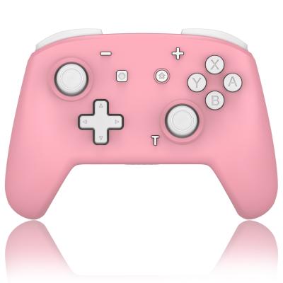 China VIBRATION MOTOR Pink Wireless Controller for Nintendo Switch and Android Platform Steam PC Dual Shock Blue Tooth Game Controller for Switch for sale